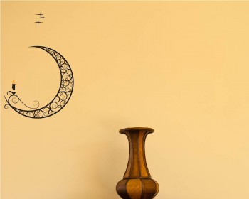 Moon with Candle  Nursery Sticker